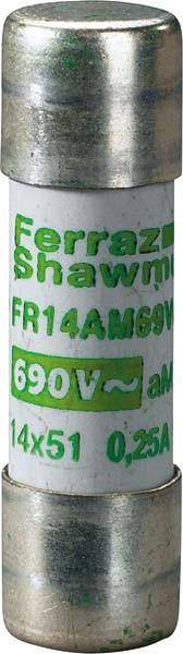 10 Stk. Mersen Sicherungseinsatz zyl. FR14AM50V32-0