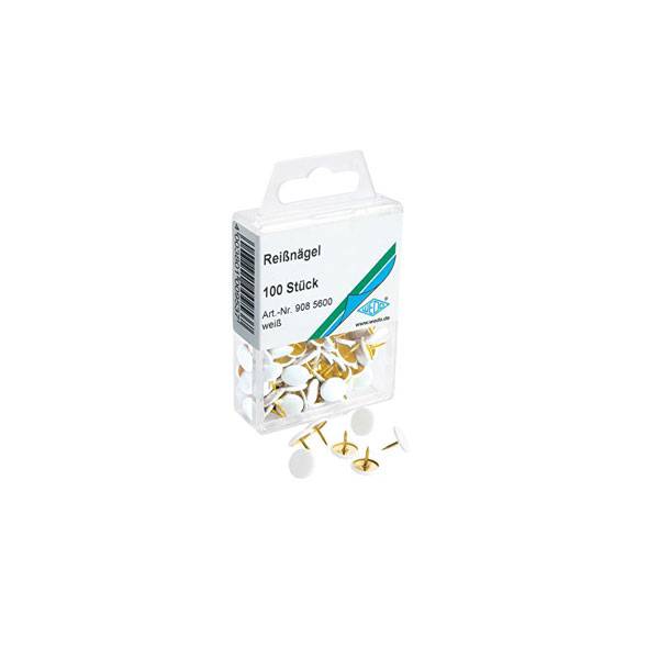 Reißnagel 10mm weiß VE=100 Stück