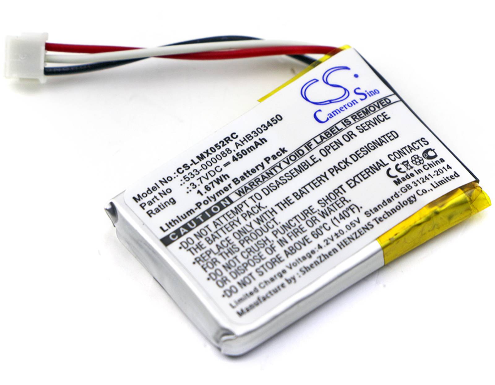 Akku für Bluetooth Laser Maus Logitech Typ 533-000120, 3,7V, Li-Polymer-0