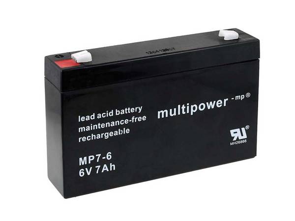 Powery Ersatzakku für USV APC RBC18, 6V, Lead-Acid