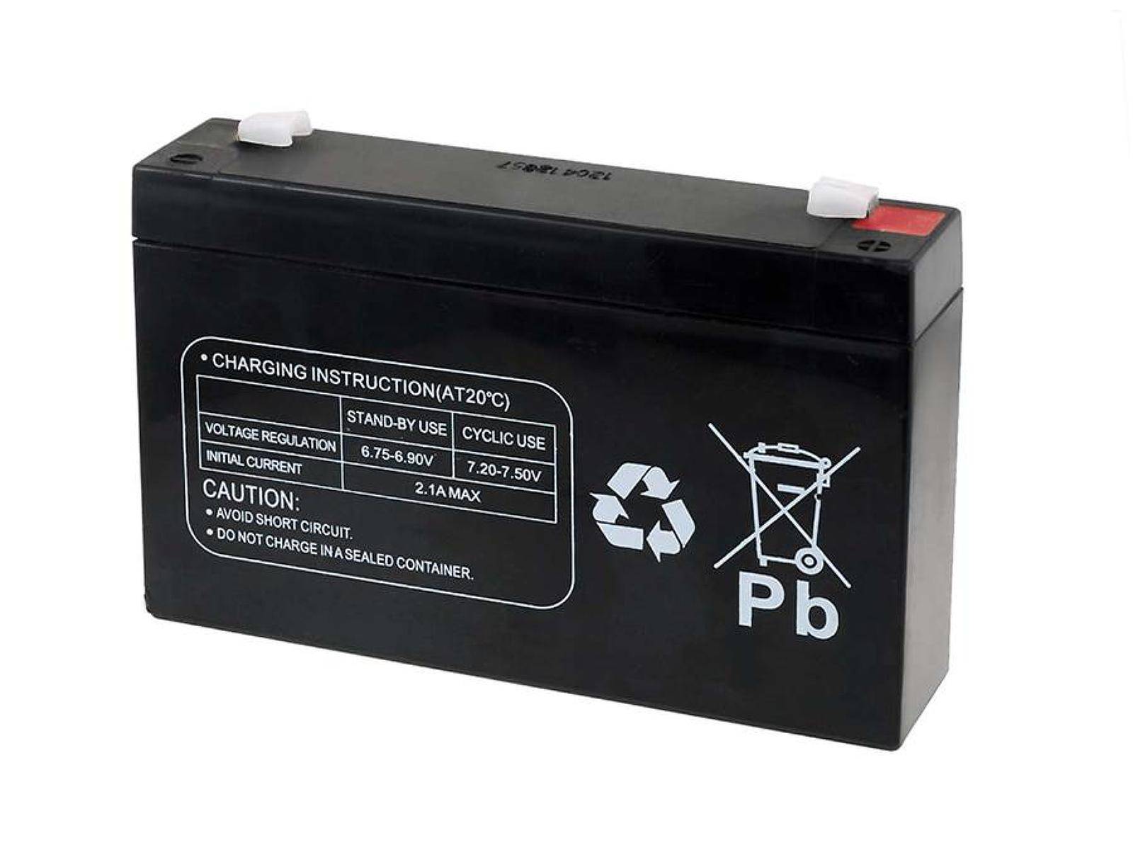 Powery Ersatzakku für USV APC RBC18, 6V, Lead-Acid-1