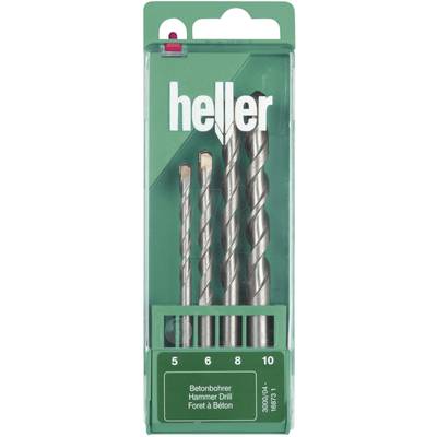 Heller Power 3000 16873 1  Beton-Spiralbohrer-Set 4teilig 5 mm, 6 mm, 8 mm, 10 mm Gesamtlänge 120 mm Zylinderschaft 1 Se