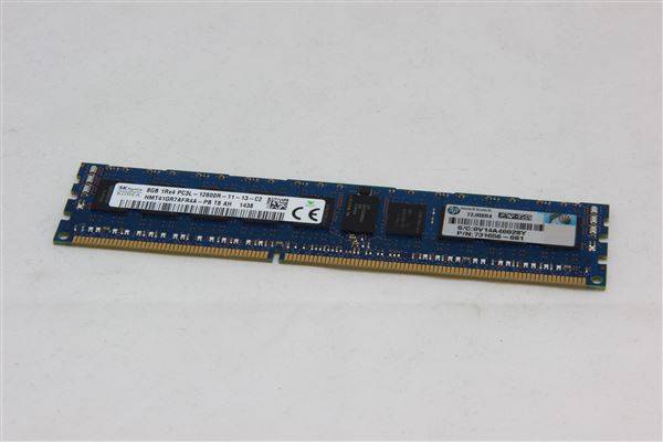 HPE MEM 8GB 1Rx4 DDR3-1600MHz RDIMM PC3-12800 CL11 1.35V-0