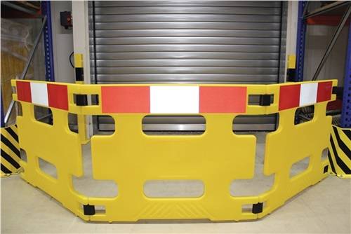 Absperrgitter LDPE gelb B970xH800mm 2-tlg.-0