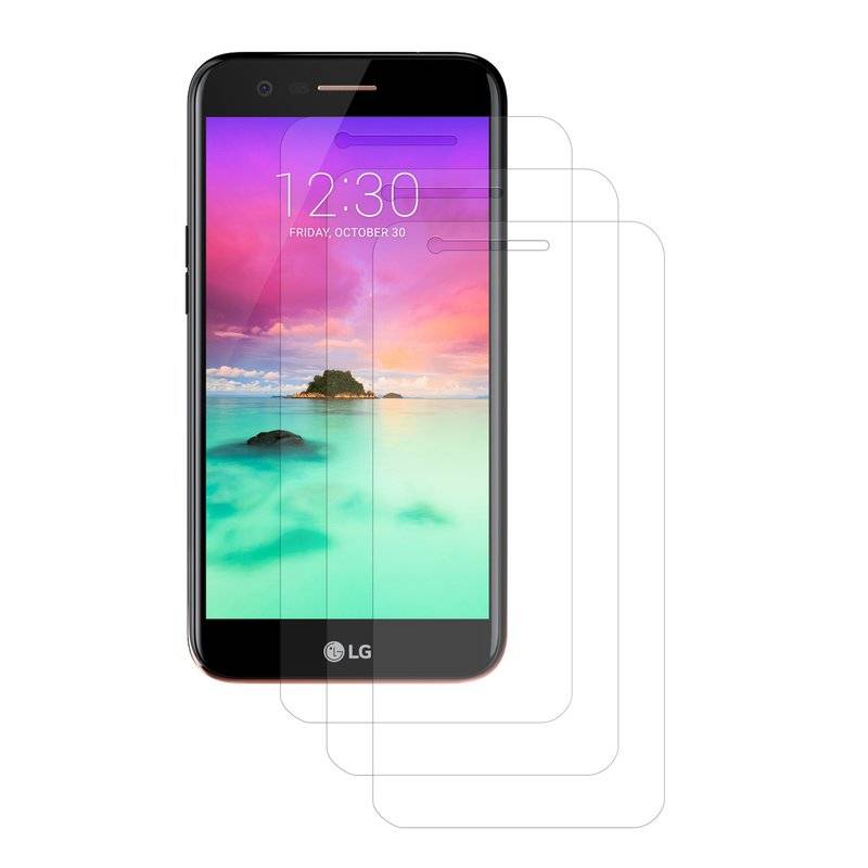 3x LG K10 2017 Schutzfolie Matt Handy Displayschutz-0