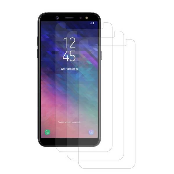 3x Samsung Galaxy A6 Plus Schutzfolie Handy Displayschutz