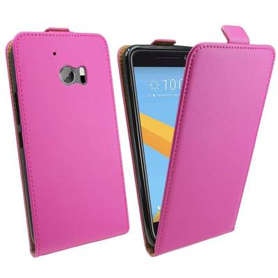 HTC One 10 Handyhülle Tasche Flip Case Smartphone Schutzhülle Pink
