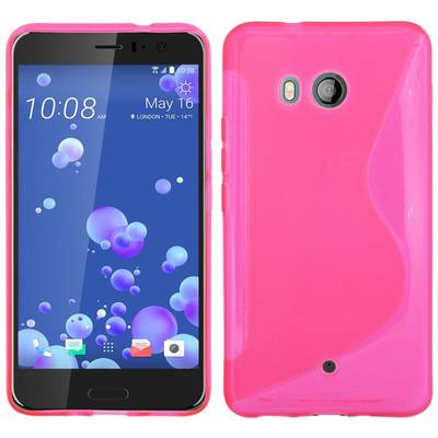 HTC U11 Handy Silikon Schutzhülle Cover Case Pink