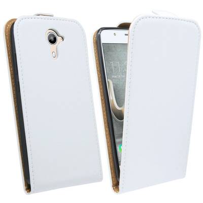 Wiko U Feel Prime Handyhülle Tasche Flip Case Smartphone Schutzhülle Weiß