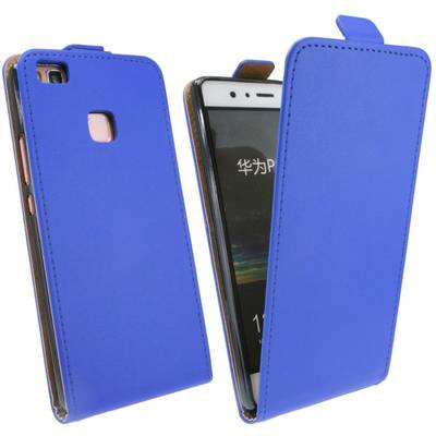 Huawei P9 Lite Handyhülle Tasche Flip Case Smartphone Schutzhülle Blau