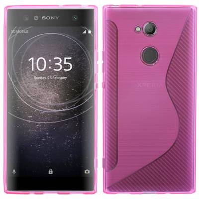 Sony Xperia XA2 Ultra Handy Silikon Schutzhülle Cover Case Pink