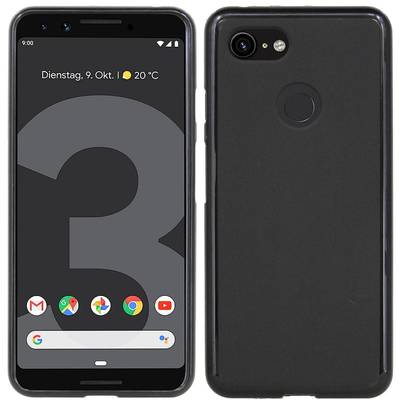 Google Pixel 3 Silikon Hülle Cover Case Bumper Schwarz