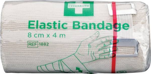 Bandage elastisch 8cm x 4m mit Clip