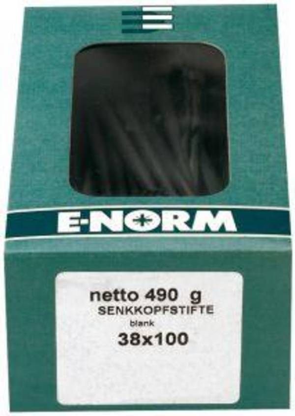 Drahtstift vers. blank 2,5x 60 a 1,0kg E-NORMpro, 10 Pakete