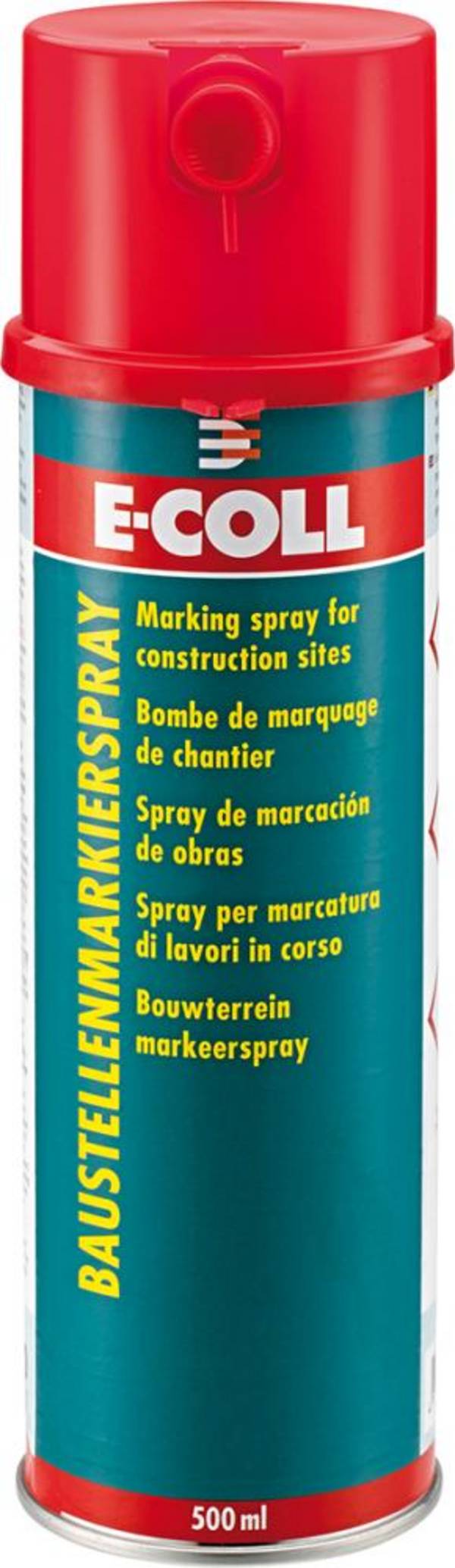 Baustellenmarkierspray 500ml rot E-COLL