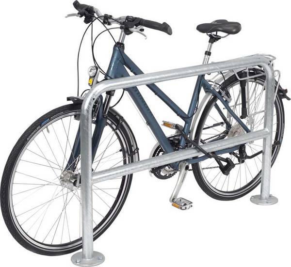 Fahrrad-Anlehnbügel 9100,L1000mm,Edelst,z.Ein