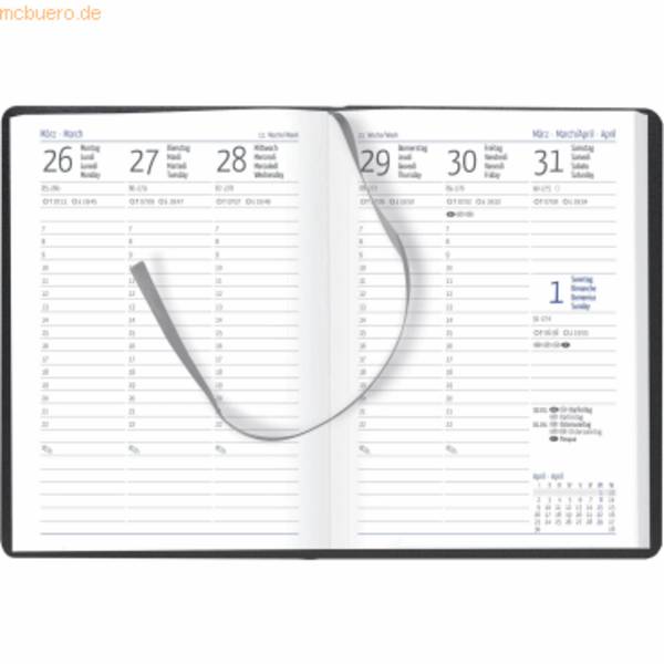 Taschenkalender 10,5x14,8cm 1 Woche / 2 Seiten blau 2027