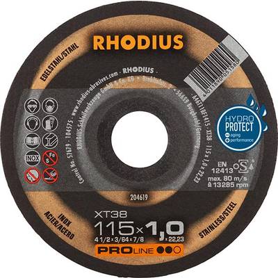 Rhodius FT38 TOP 205601 Trennscheibe gerade 115 mm 1 St. Edelstahl, Stahl