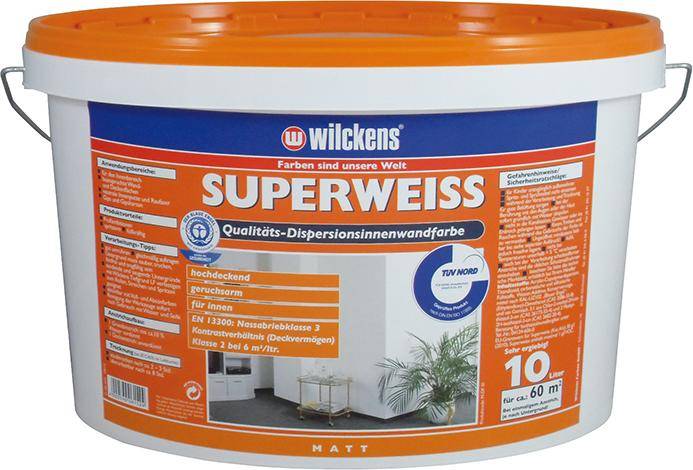 Dispersionsfarbe Innen 10 l, superweiß - Artikel: 4000590061524-0