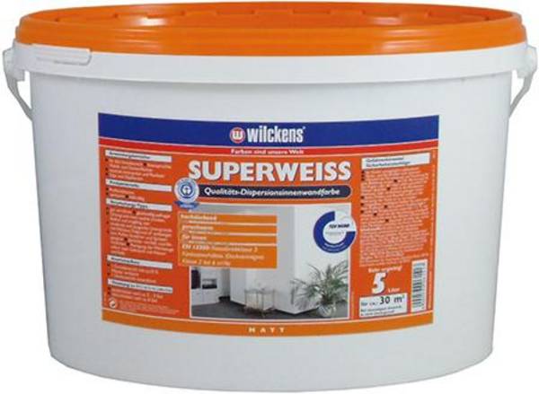 Dispersionsfarbe Innen 5 l, superweiß - Artikel: 4000590061517
