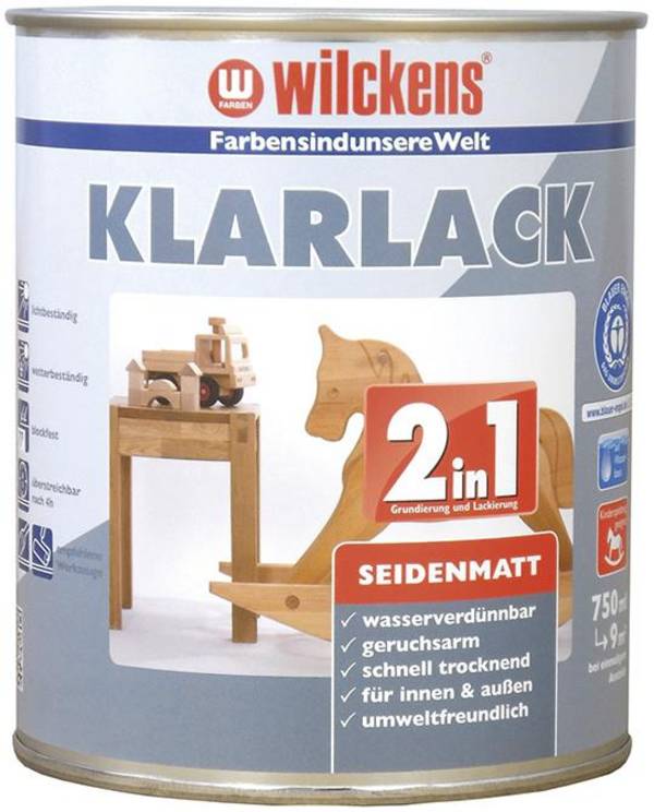 Klarlack 2in1, 750 ml seidenmatt - Artikel: 4000590044213