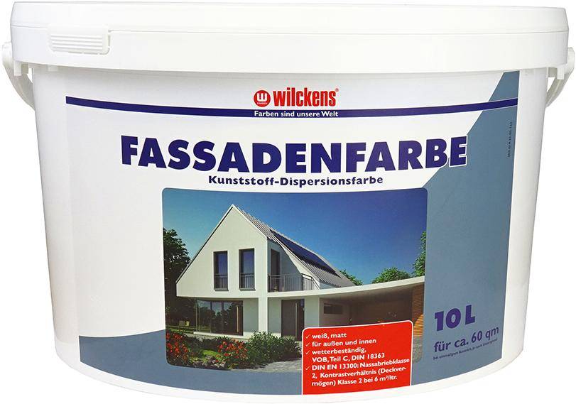 Fassadenfarbe 10 l, weiß - Artikel: 4000590059729-0