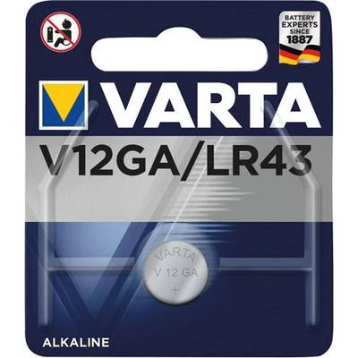 Varta Knopfzelle LR 43 1.5 V 1 St. 120 mAh Alkali-Mangan ALKALINE Spec. V12GA/LR43 Bli1