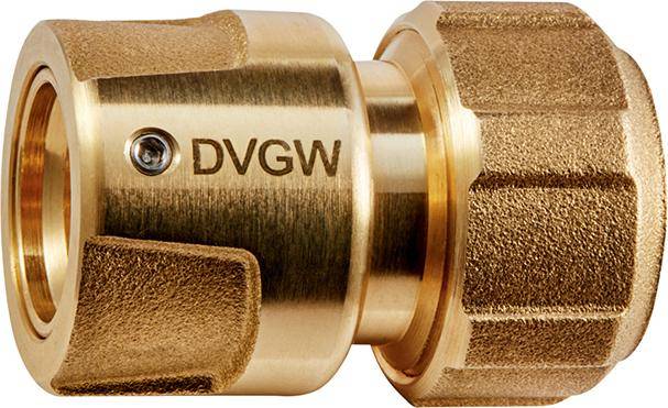 GEKA plus-Schlauchstück, Stecksystem, KTW, Messing, 1/2"-13mm SB - Artikel: 4015933100402-0