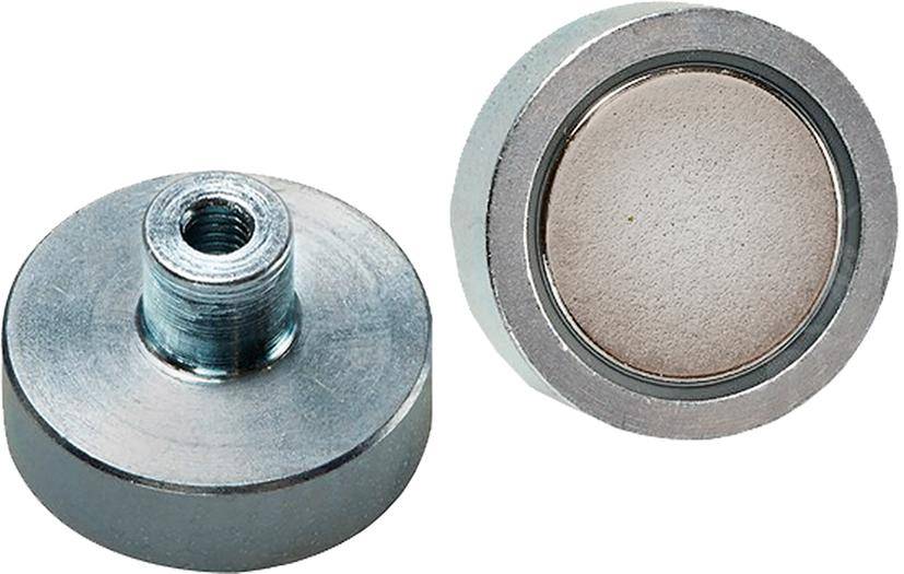 NdFeB-Flachgreif. m.Gew. 10 x 4,5 / 11,5mm Beloh - Artikel: 4030615332230-0