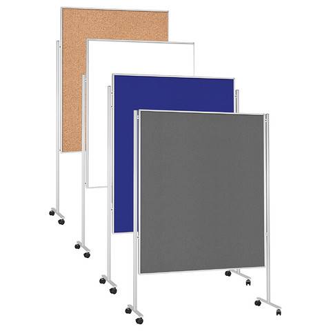 Mobile Kommunikationswand, Oberfläche Filz, blau-1