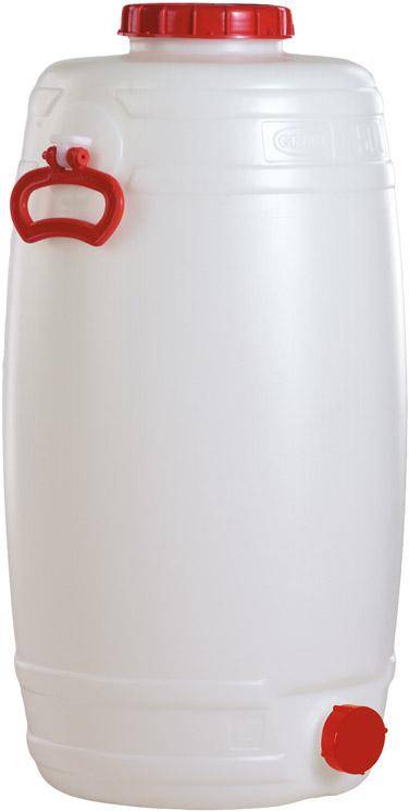 Fass 50 l H 735 mm D 330 mm weiß