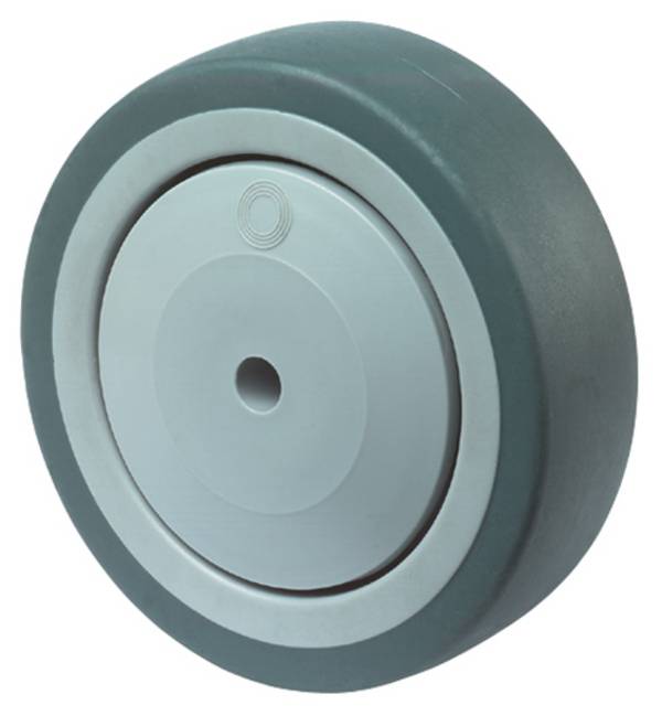 Apparatedoppelrolle, Ø 75mm, 80kg, Radbreite 2x24mm, B101.A85.075
