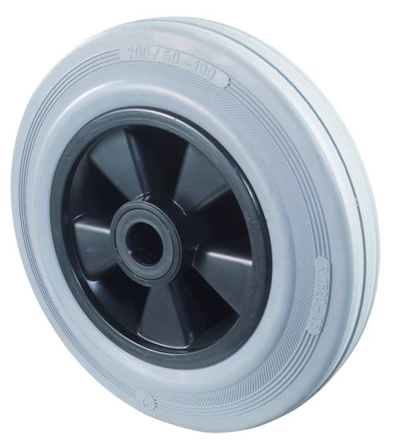 Gummirad, Ø 80mm, 50kg, Radbreite 30mm, B46.080-1