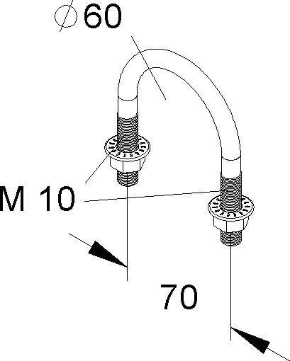 Niedax Rundstahlbügel MIRB 60 F-1
