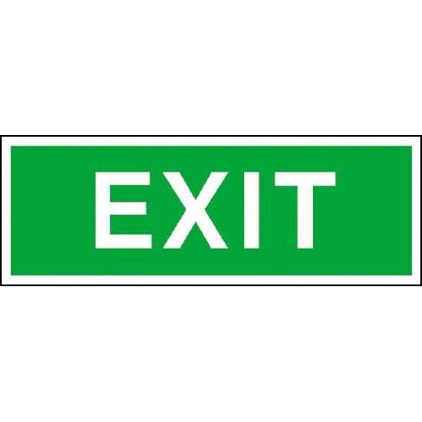 Fluchtwegschild Alu B300xH105 mm Exit langnachleuchtend