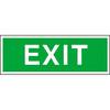 Fluchtwegschild Alu B300xH105 mm Exit langnachleuchtend