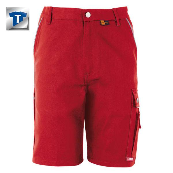 Berufsbekleidung Arbeitsshorts Canvas 320, rot, Gr. S - XXXL Version: L - Größe L-0
