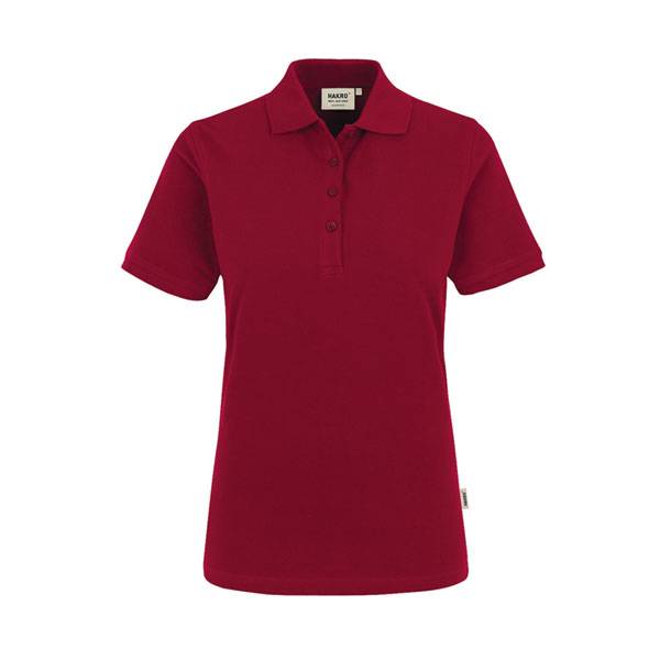 HAKRO Damen Poloshirt Classic weinrot, XS