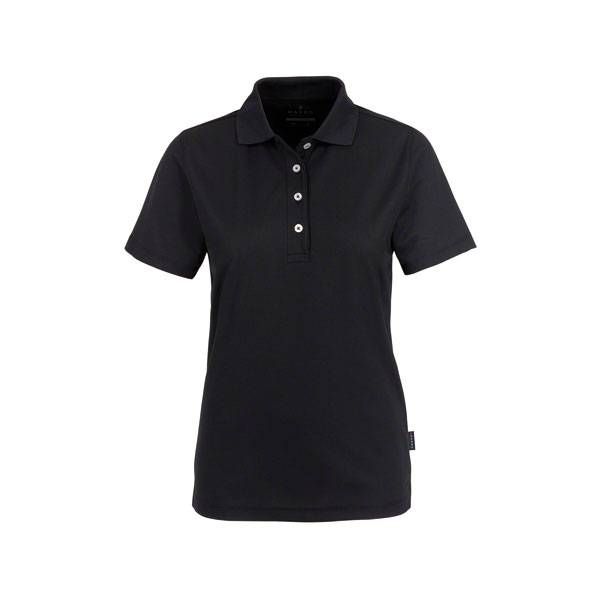 HAKRO Damen Poloshirt COOLMAX® schwarz, XL