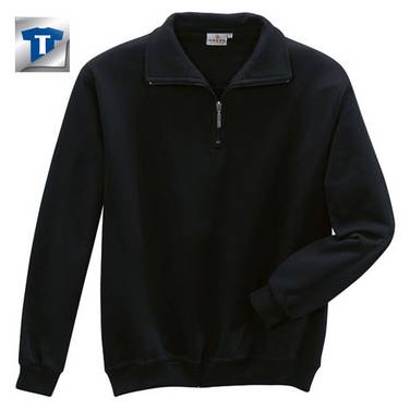 HAKRO Zip-Sweatshirt Premium schwarz, S