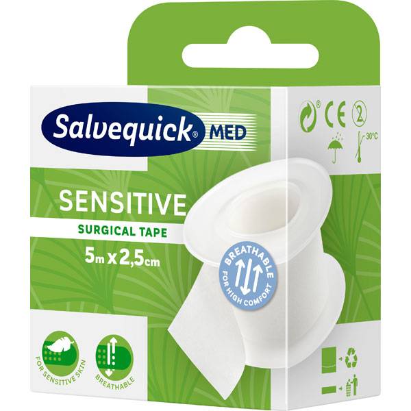 Salvequick Sensitive Verband-Klebeband Wundversorgung, Refill 310366-0