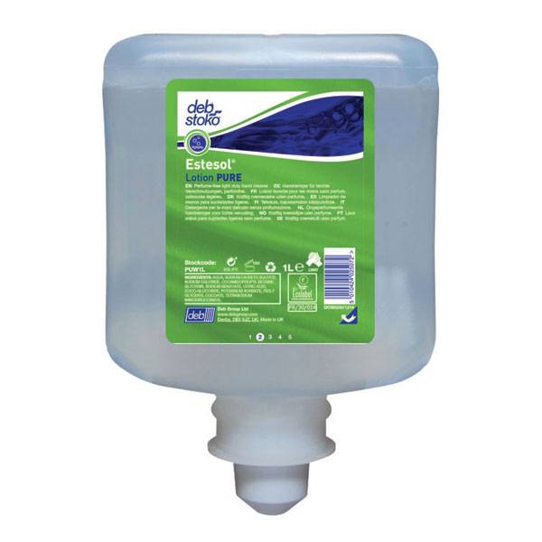 Deb Stoko Estesol Lotion Pure fu?r eine wirksame Handreinigung Inhalt: 1000 ml-0