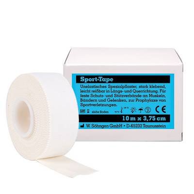 Sport Tape, 10 m x 3,75 cm, unelastisch, weiß