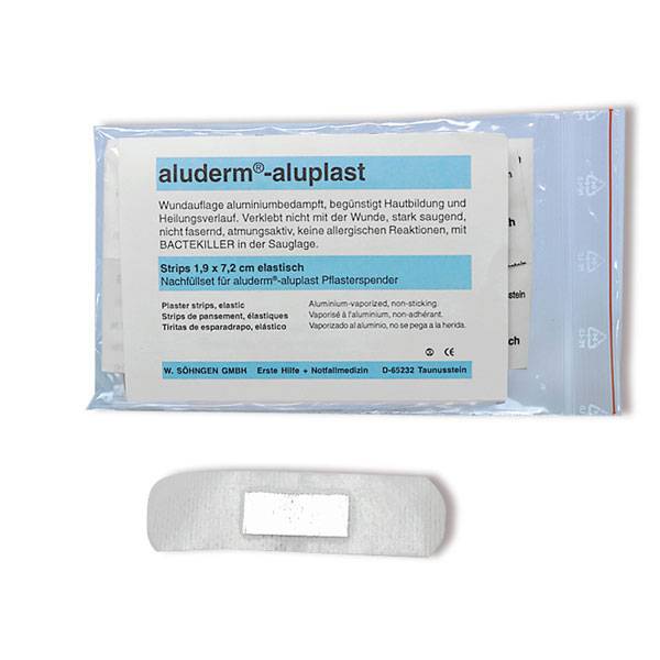 Nachfüllset aluderm©-aluplast, Strips, elastisch,1VE=30 St. 7,2x1,9 cm