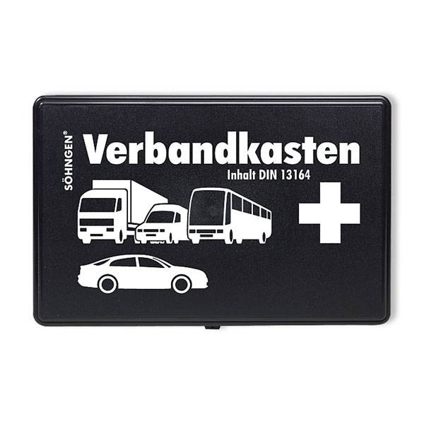 KFZ-Verbandkasten DIN 13164 plus Beatmungstuch schwarz-0