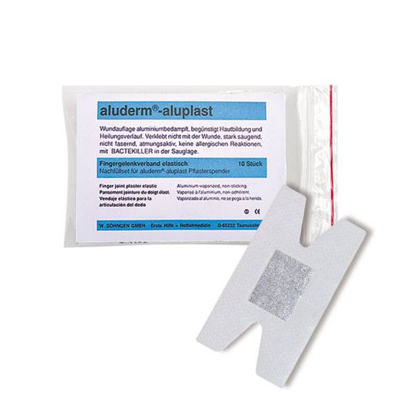 Nachfüllset für Pflasterspender aluderm-aluplast, Fingergelenkverbände, 10 Stück