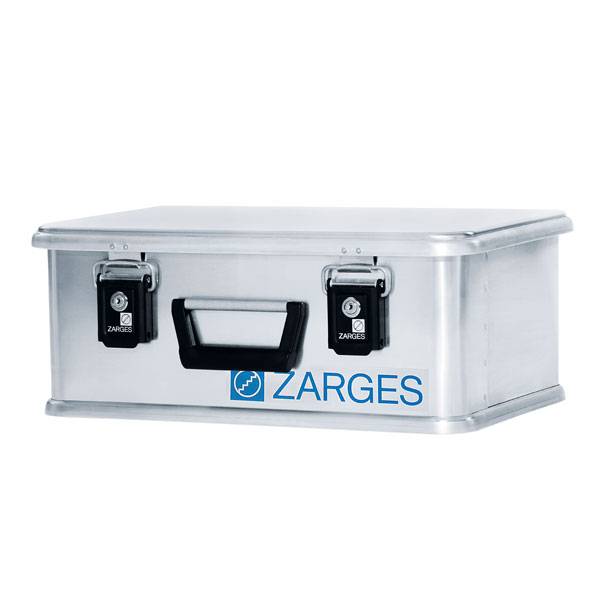 Zarges Box, Lagerbox, Alu Kiste - Aluminium - 24 l - Höhe 200 mm - Breite 500 mm - Tiefe 340 mm - Transportkiste