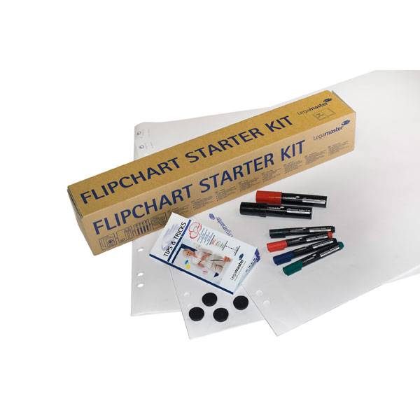 LEGAMASTER Flipchart Starterset 14-teilig, Mehrfarbig, 115 mm, 115 mm, 675 mm, 3,33 kg, 14 Stück(e)