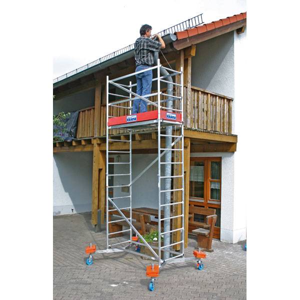Rollgerüste FahrGerüsteKrause Arbeitsgerüst (Alu), 1. Aufstockung, Gewicht 27 kg Höhe bis ca. 5 m-0