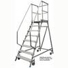 Krause 820143 Aluminium Podestleiter fahrbar Arbeitshöhe (max.): 2.95 m Silber DIN EN 131, BGI 637, BGI 694, BGV-D 36 33.4 kg